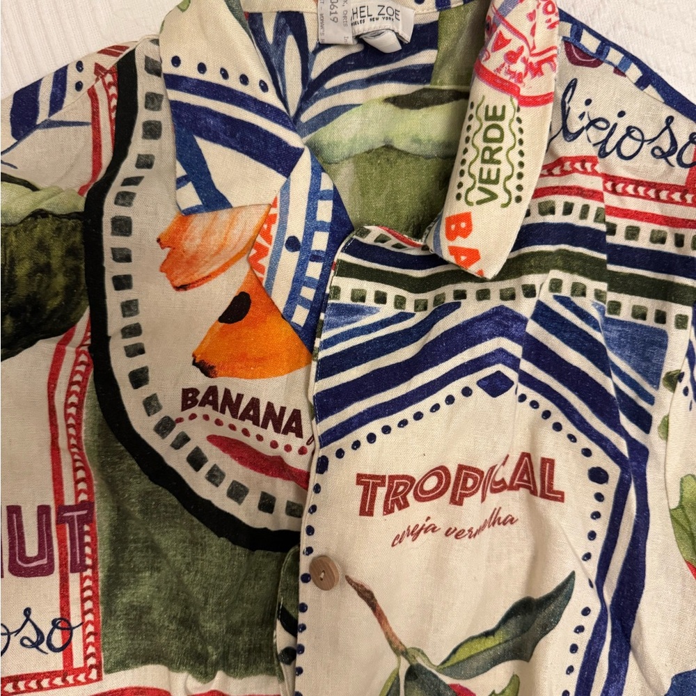 Rachel Zoe Multicolor Tropical Print Matching Set